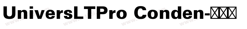 UniversLTPro Conden字体转换